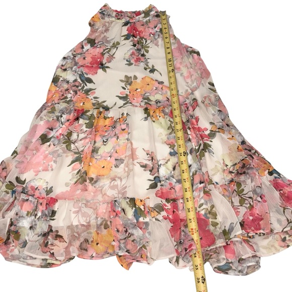 Bleecker 126 Flower Design Sleeveless Short summer Easter Dress - Size XL - Picture 2 of 4